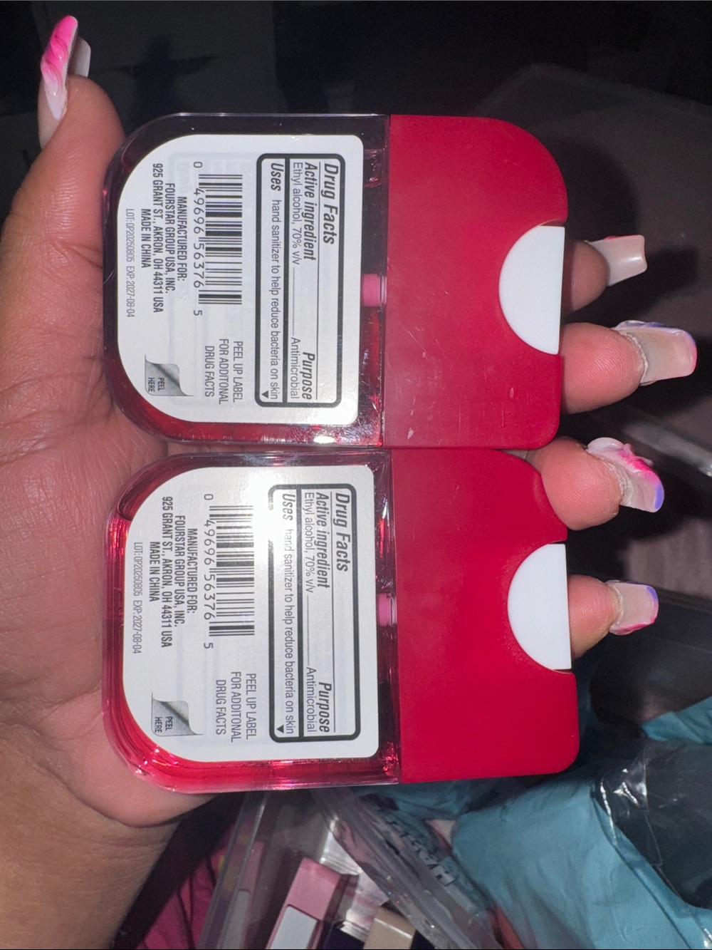 Cherry Pie Scented Moisturizing Hand Sanitizer - Red (1.15 fl oz) set of 2 - Picture 2 of 3